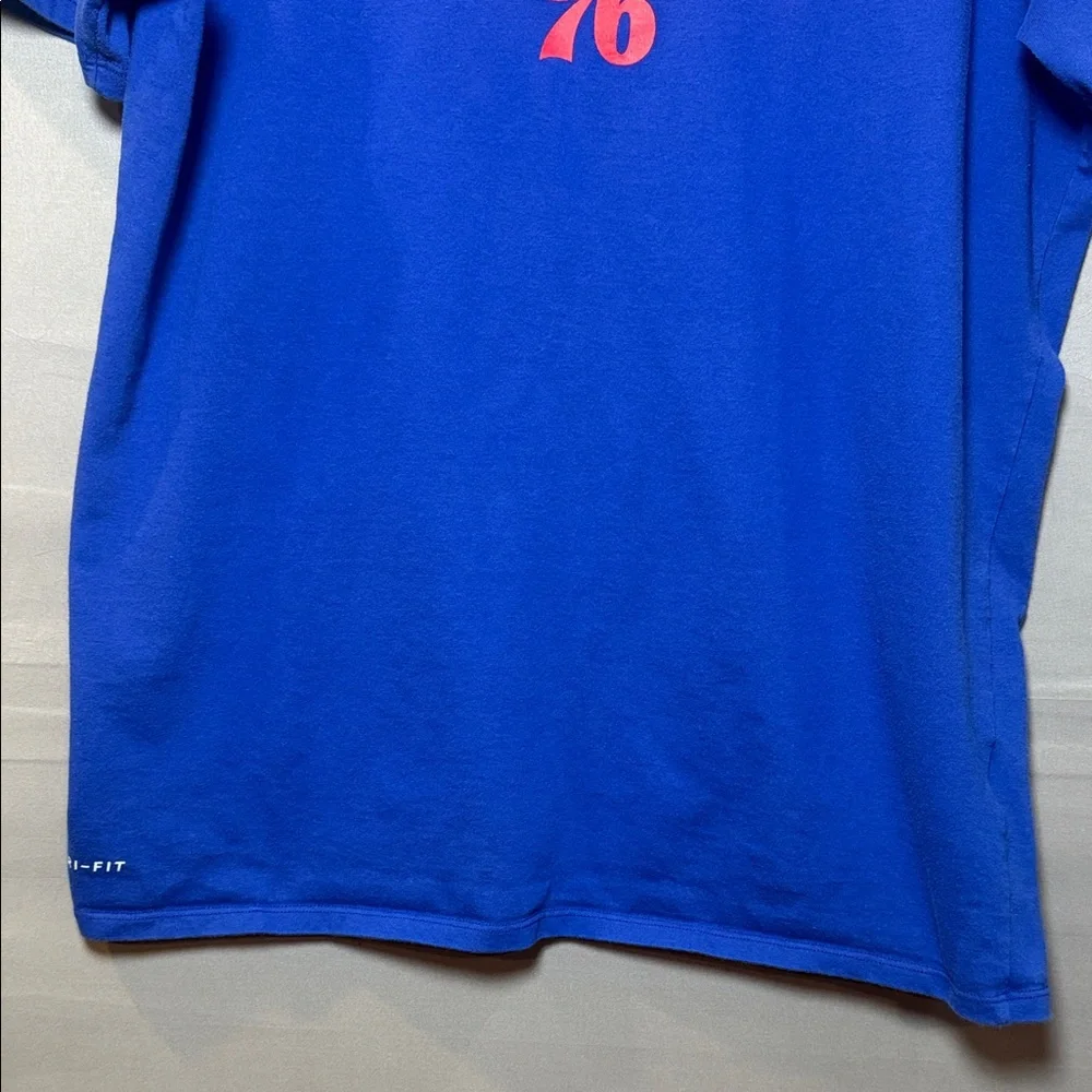 Nike Dri-Fit Philadelphia 76ers NBA‎ Playoffs Tee L Blue